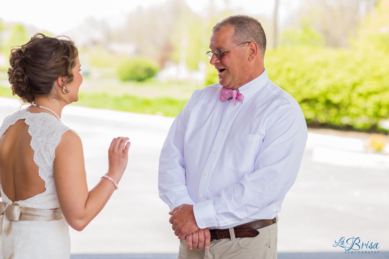 Father Daughter First Look Wedding Photography