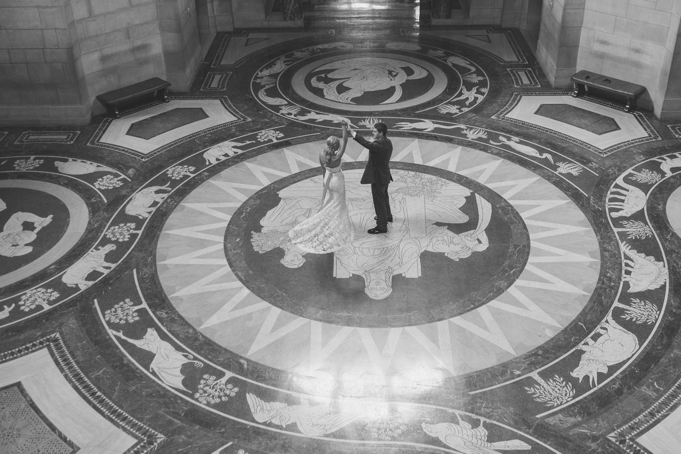 Bride Groom Dancing Capital Building Lincoln Nebraska La Brisa Photography Chris Hsieh