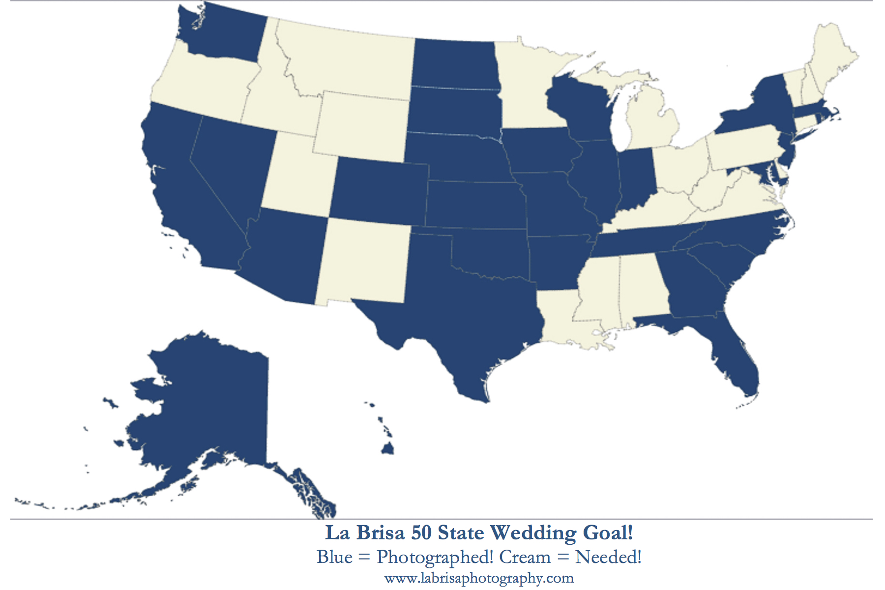 La Brisa 50 State Wedding Goal