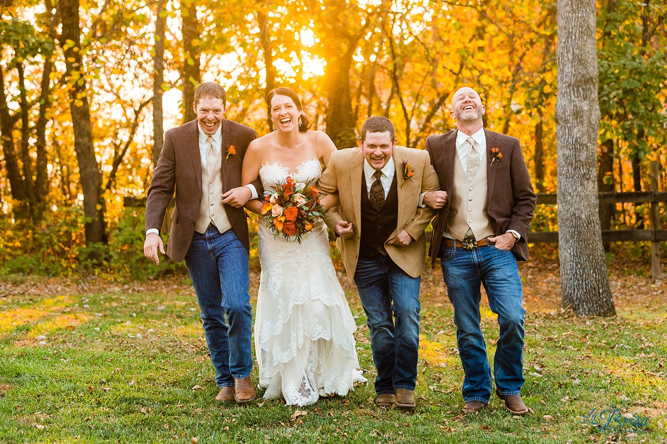 laughing man of honor intimate fall wedding