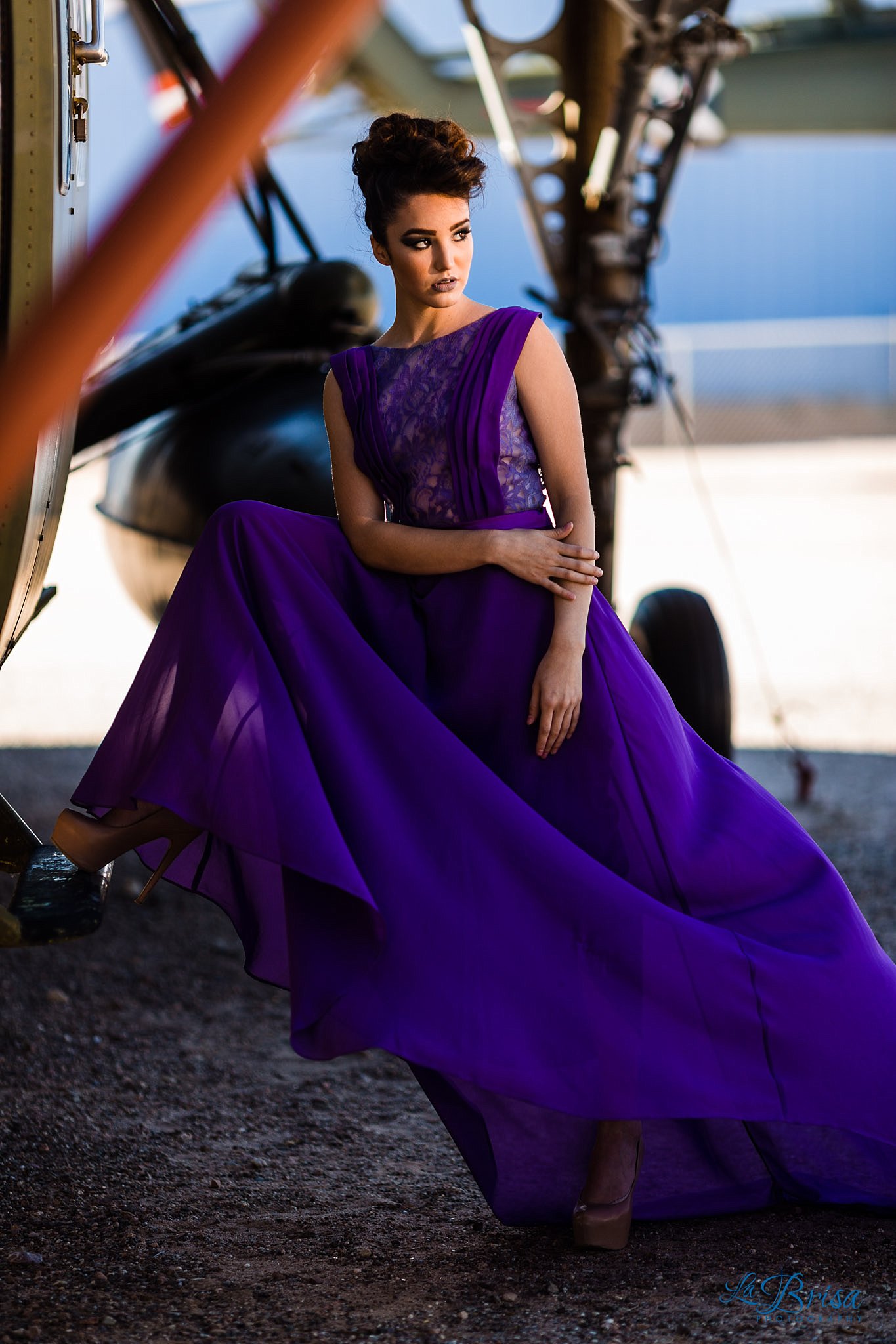 high fashion purple dress pima air space museum