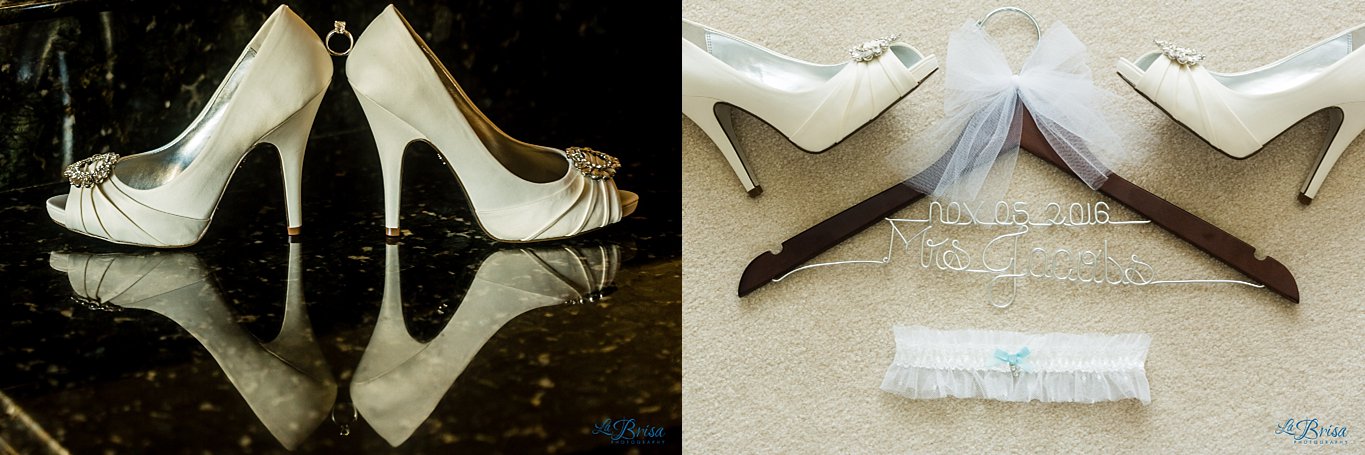 Bridal shoes and details