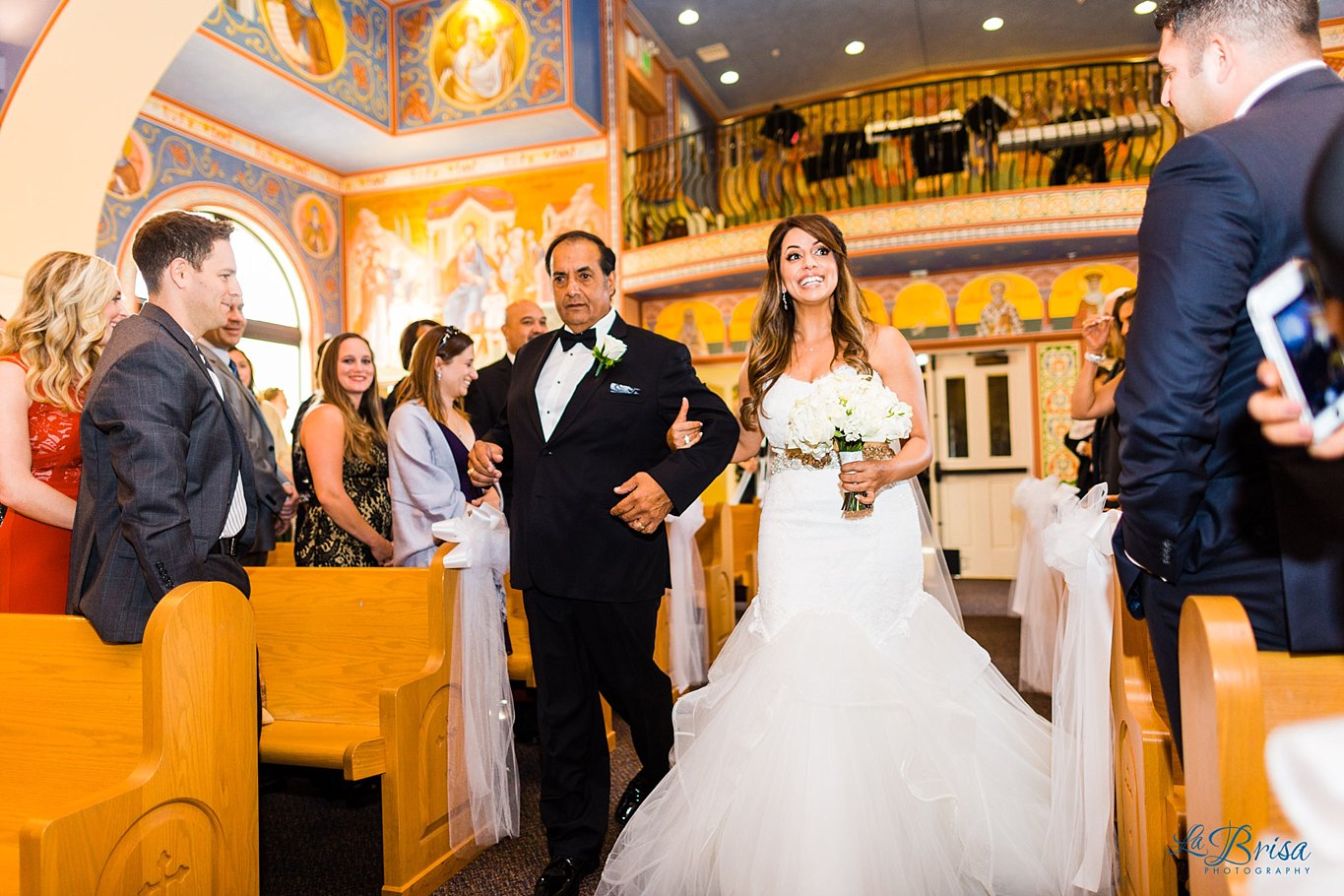 bride and father wedding processional