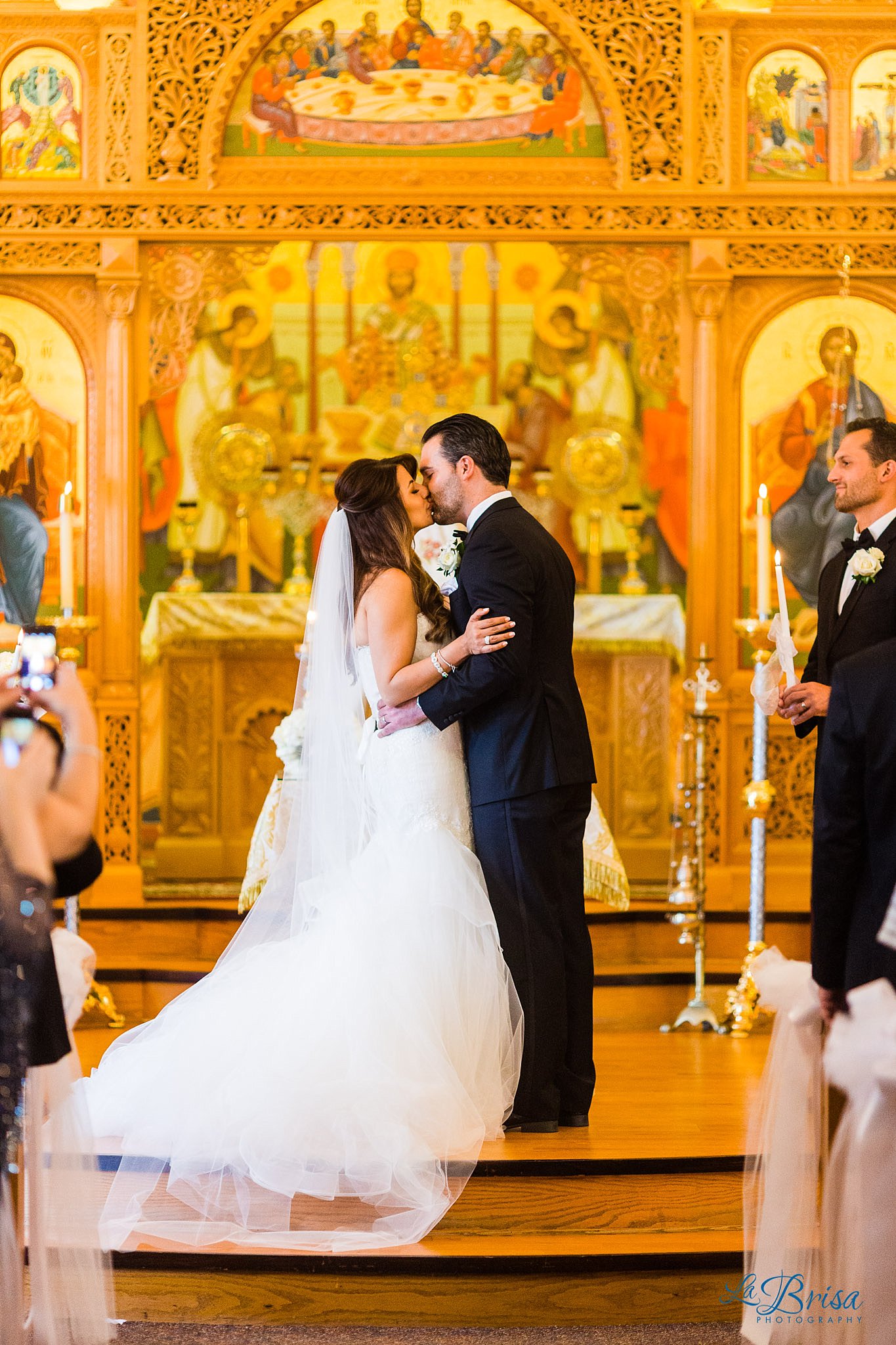 First kiss at Antiochian Orthodox Church of the Redeemer