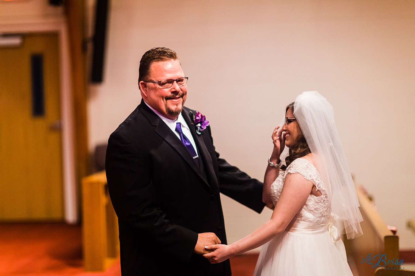 College Avenue United Methodist Wedding Father Daughter First Look
