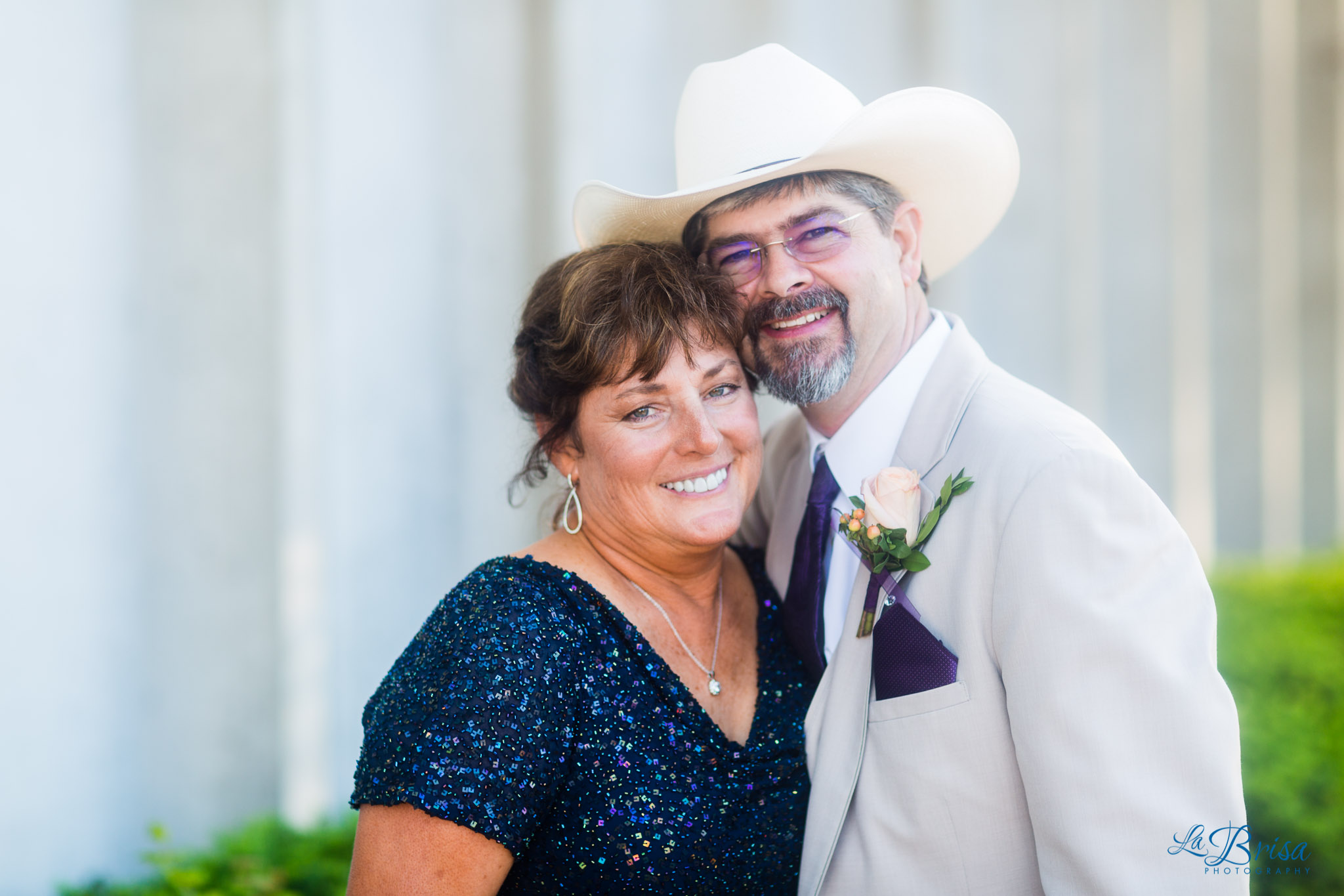 Houston St Ballroom Wedding Portrait Parents Groom