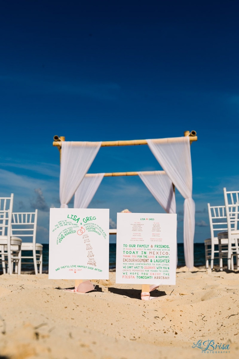 beach ceremony programs now sapphire riviera cancun destination wedding