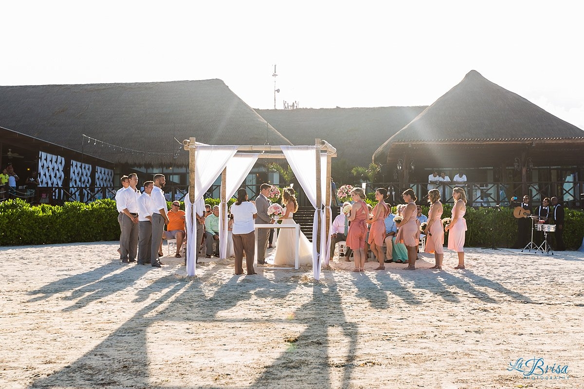 now sapphire cancun beach wedding ceremony tequila terrace