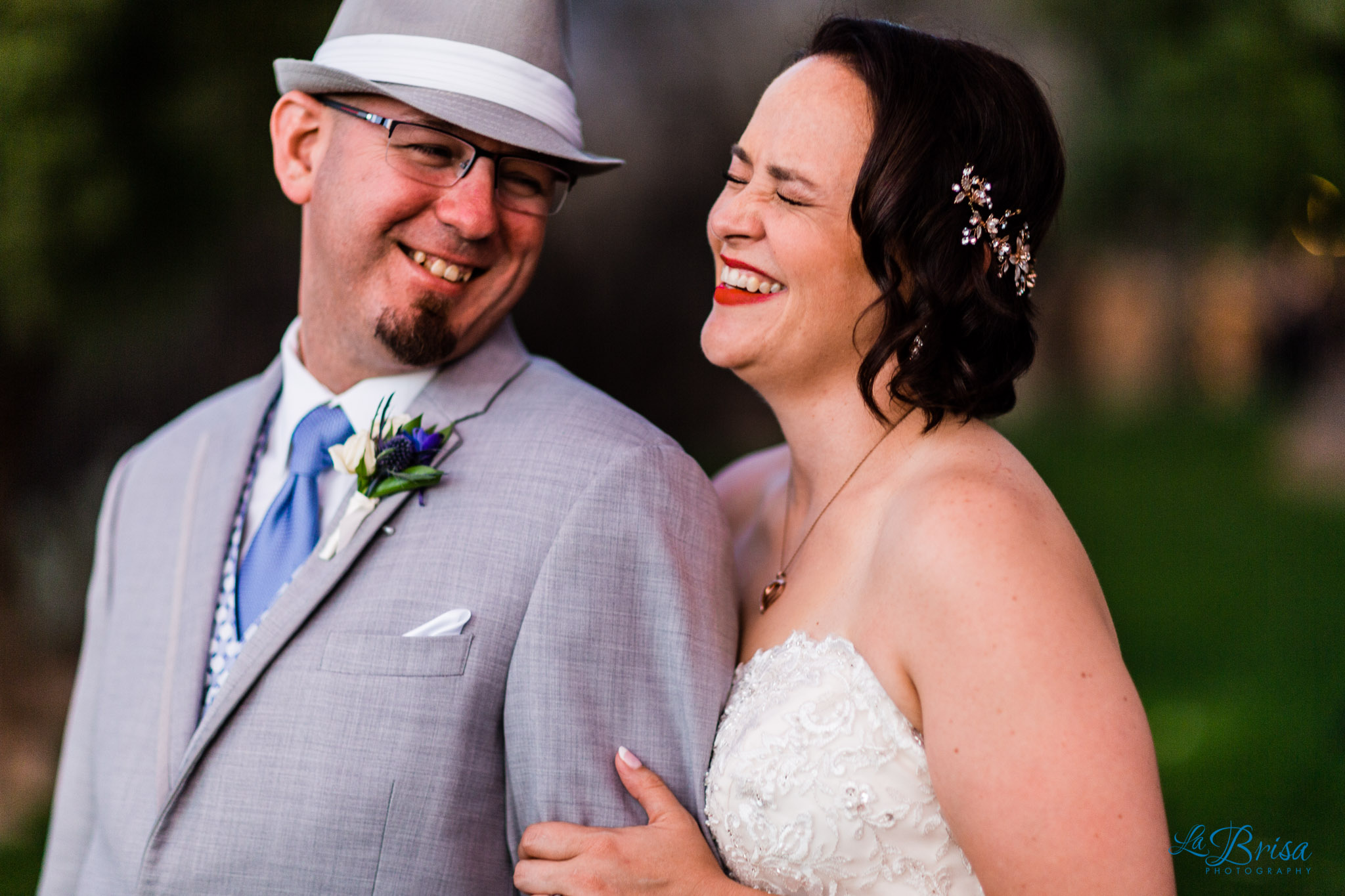 bride groom laughing great gatsby buttes at reflections wedding 