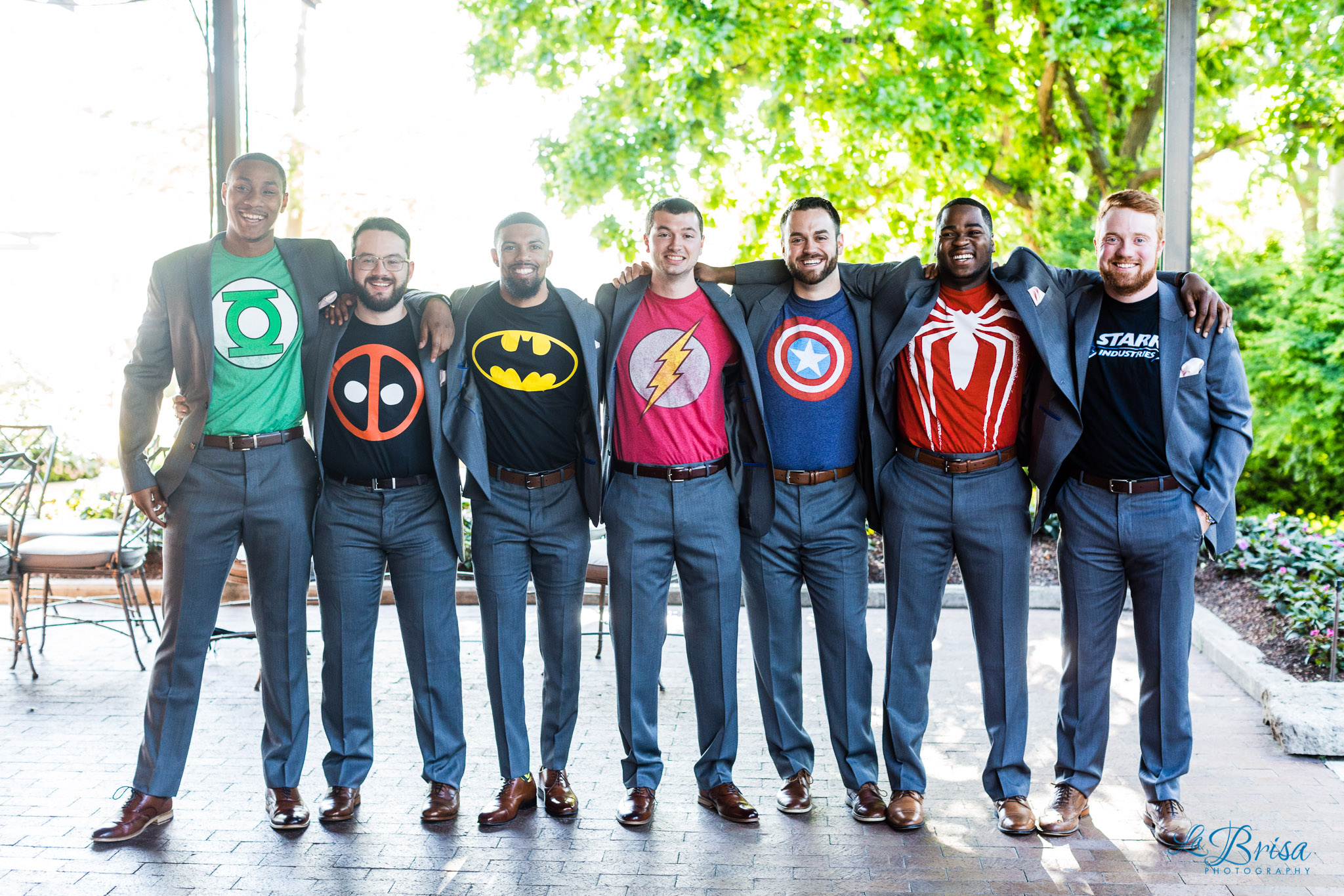 groomsmen superhero shirts