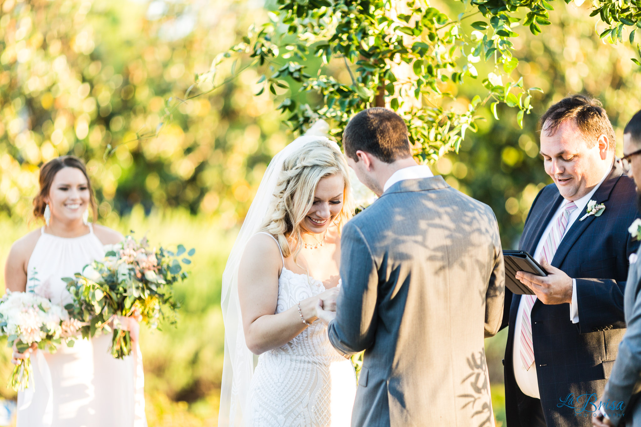 ring exchange dallas arboretum and botanical gardens wedding ceremony