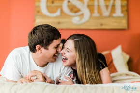 home engagement session